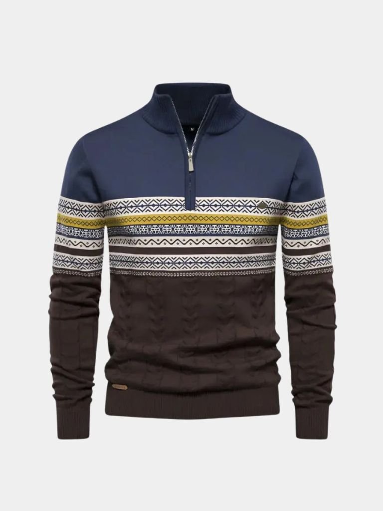 Men’s Knit Sweater – Half Zip Pullover Casual Everyday Knitwear