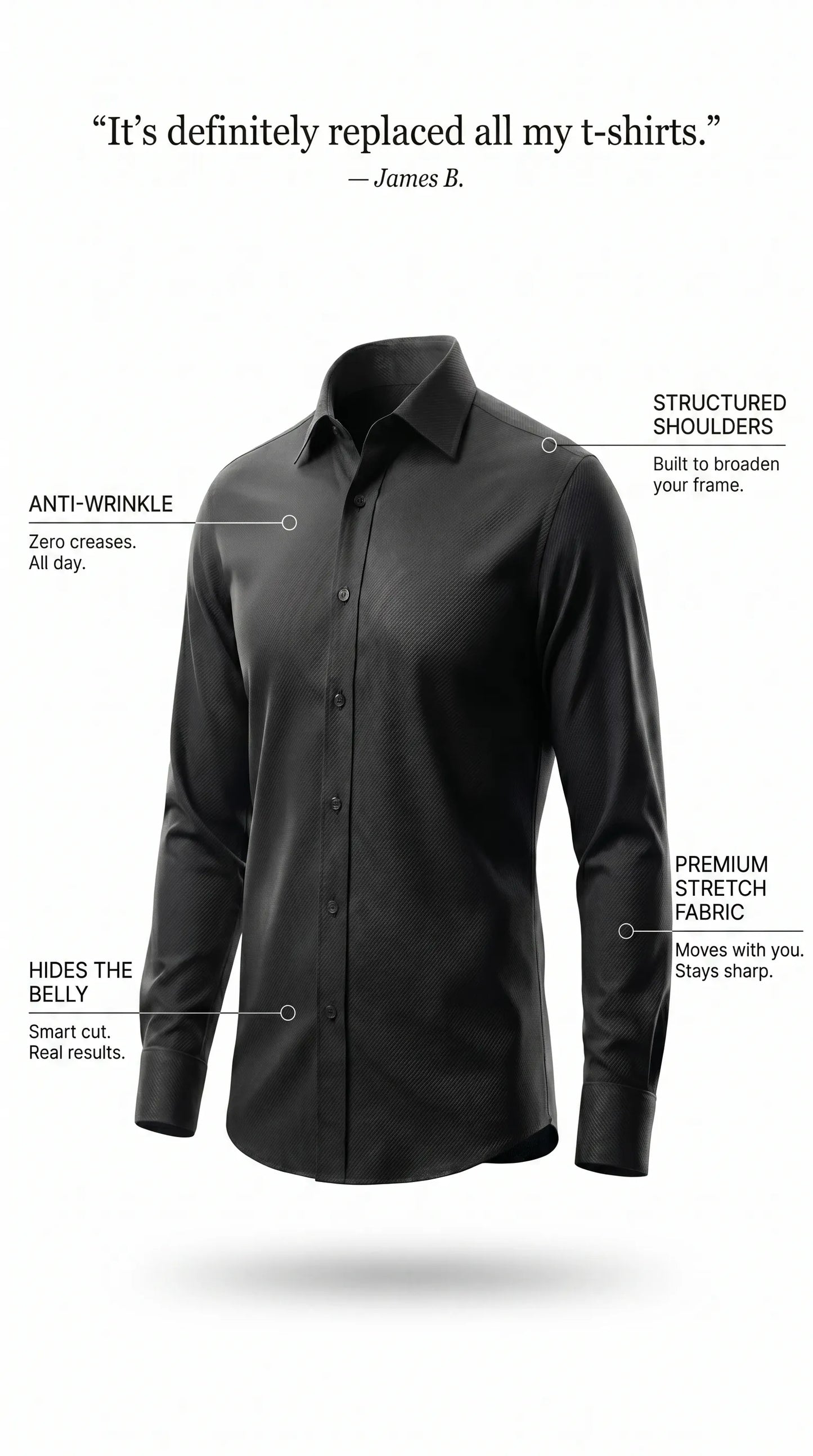 TRUESHARP TAILORED-FIT SHIRT